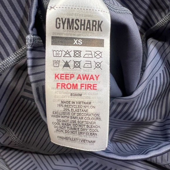 Gymshark Elevate Women's Leggings, Evening Blue, Print, High Waist Sz XS - Picture 7 of 7